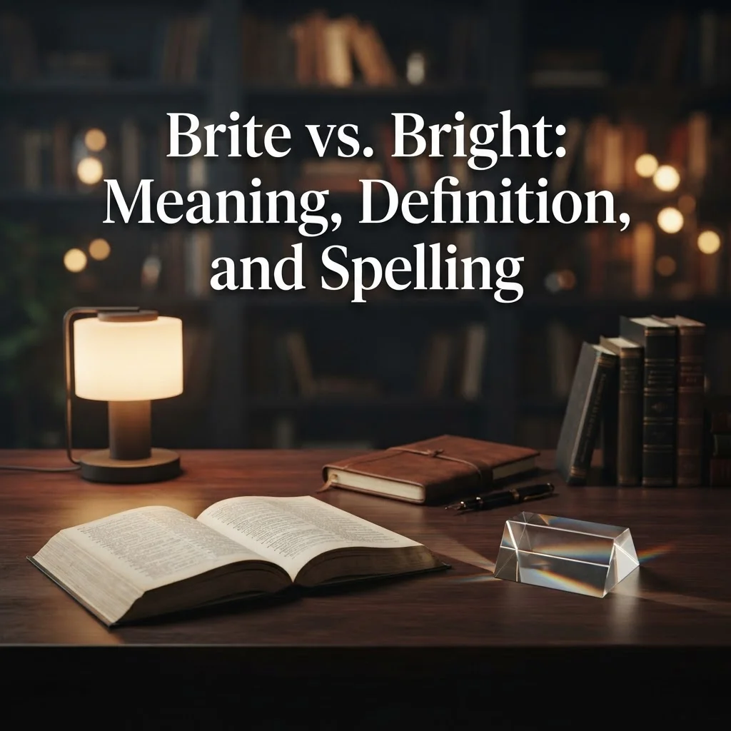 Brite vs. Bright: Meaning, Definition, and Spelling